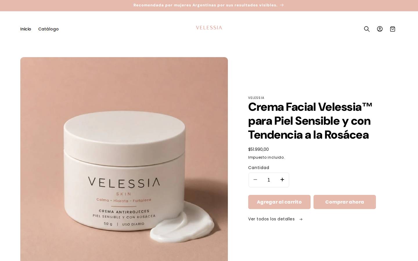 velessiaskin.online homepage screenshot