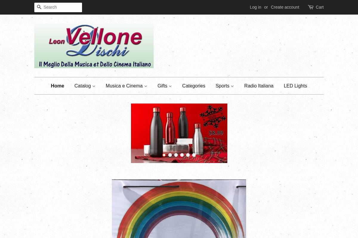 vellonedischi.com homepage screenshot
