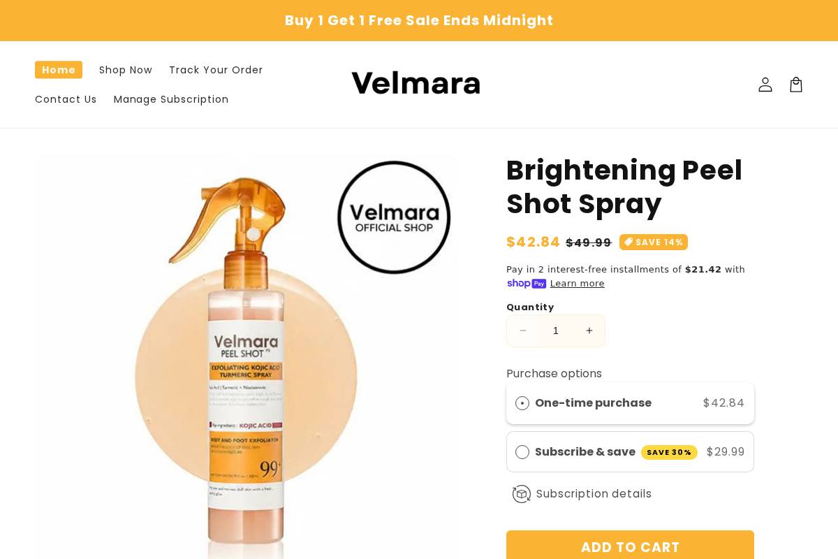 Velmarawellness homepage screenshot