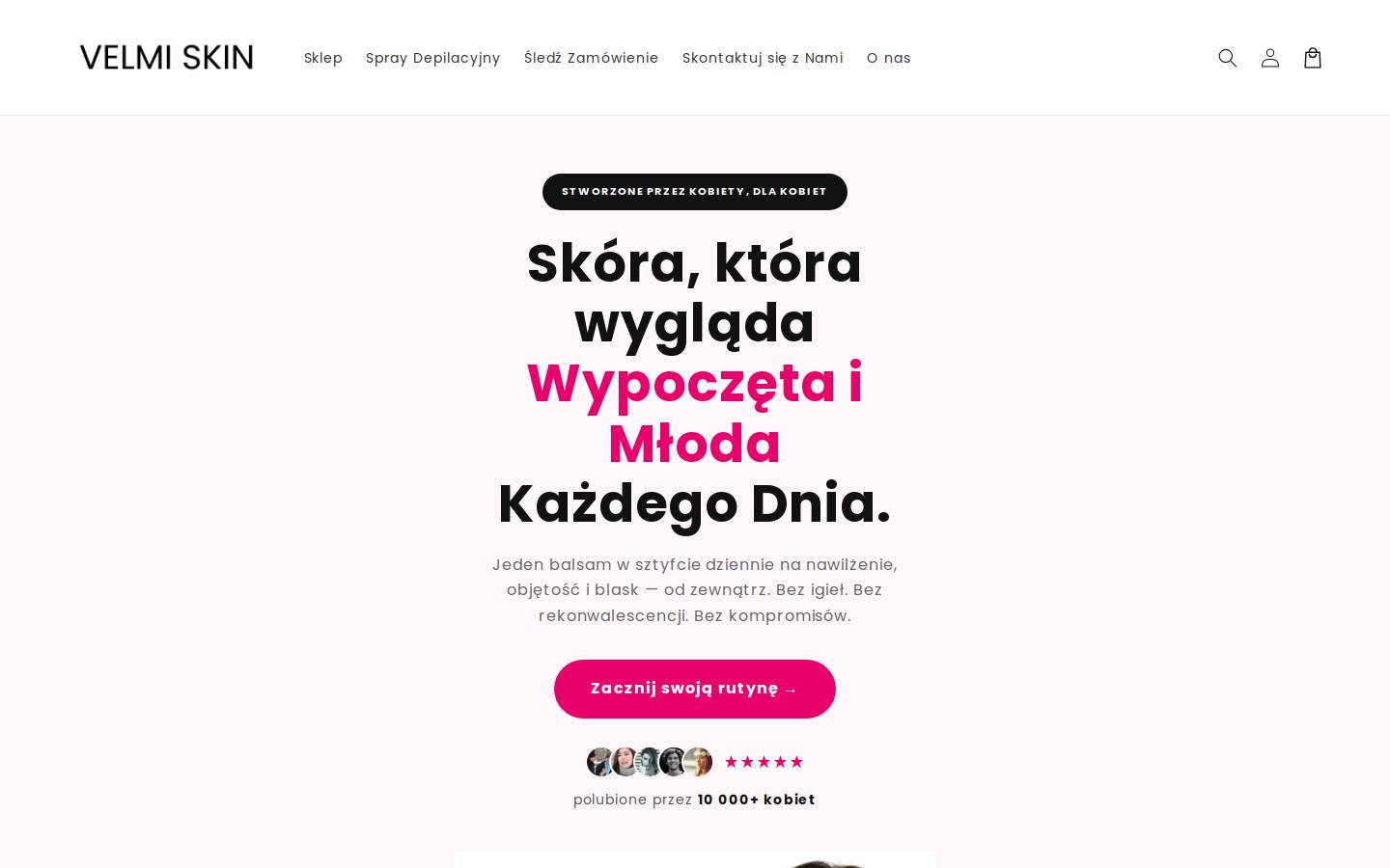velmi.co homepage screenshot