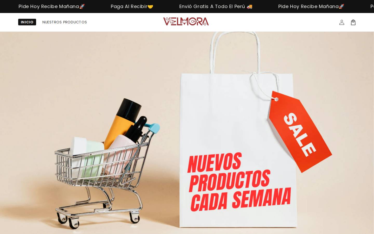 velmorape.store homepage screenshot