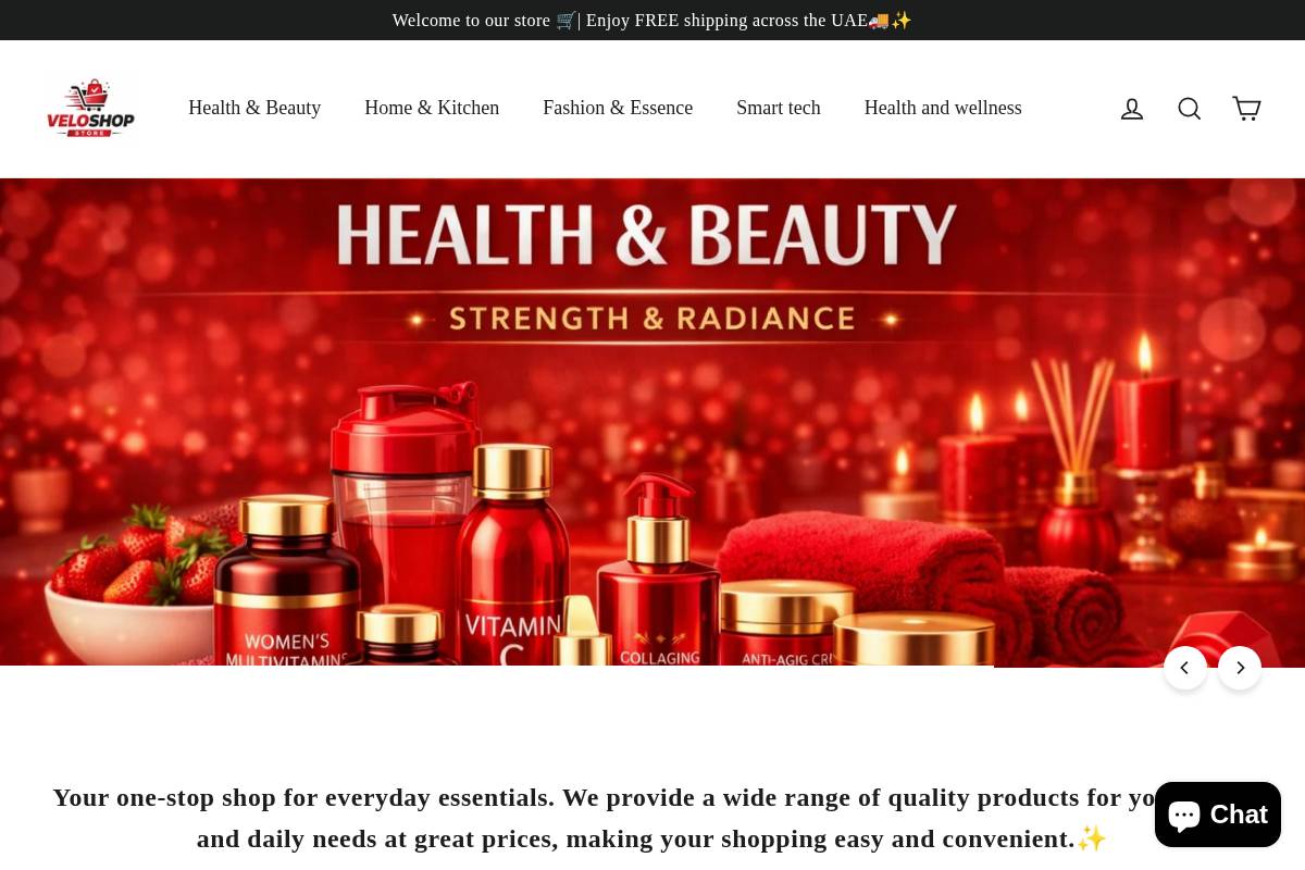 velo-shop.online homepage screenshot