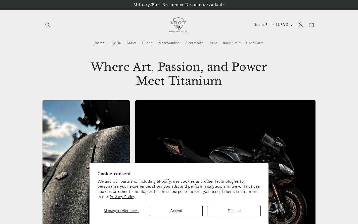 velocepowersystems.com homepage screenshot