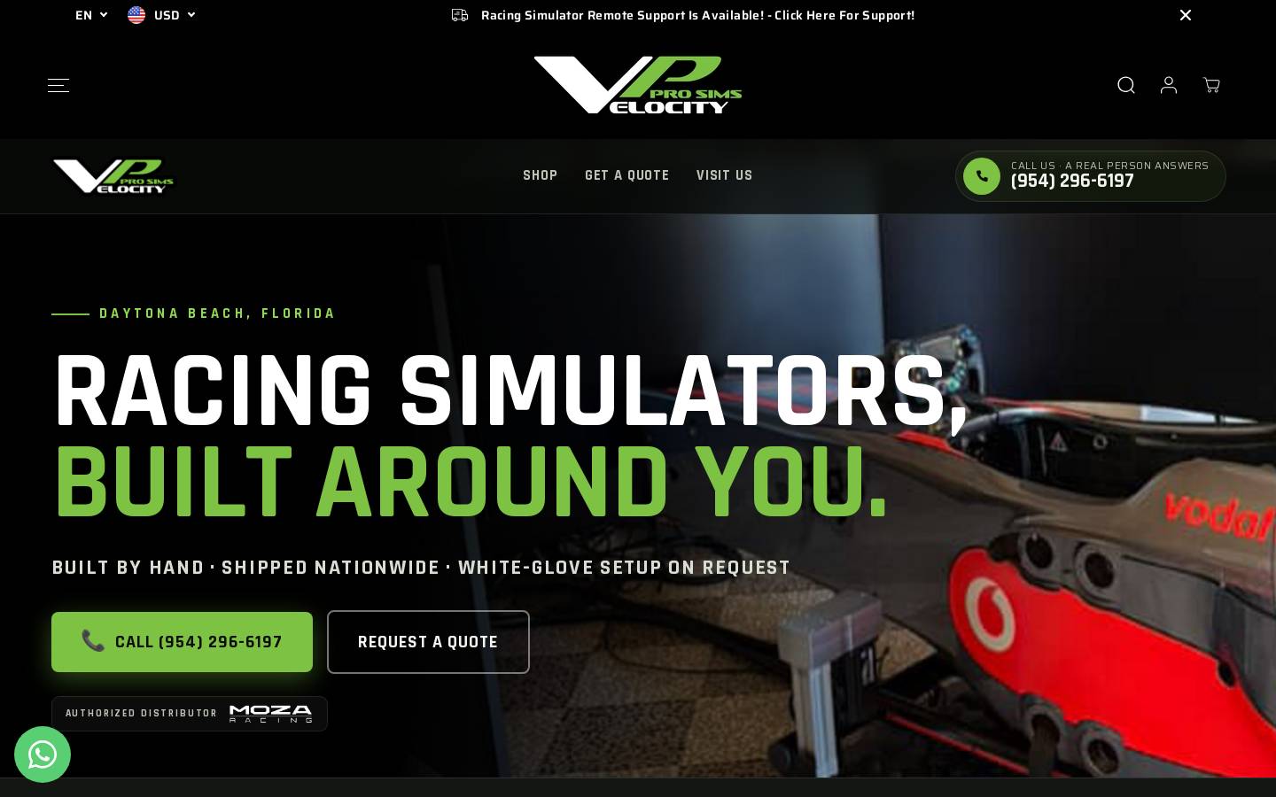 velocityprosims.com homepage screenshot