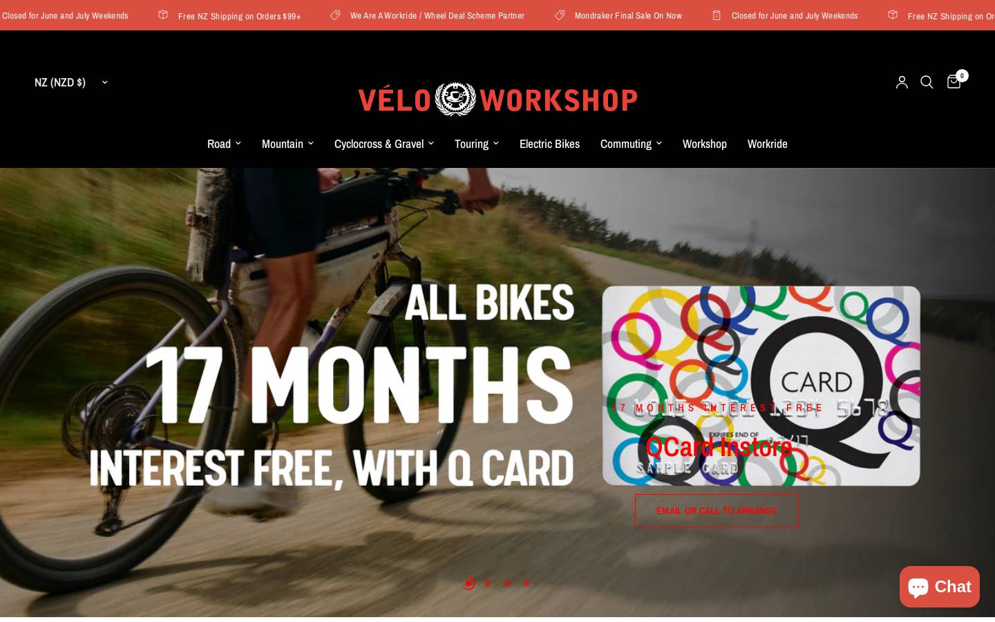 veloespresso.co.nz homepage screenshot