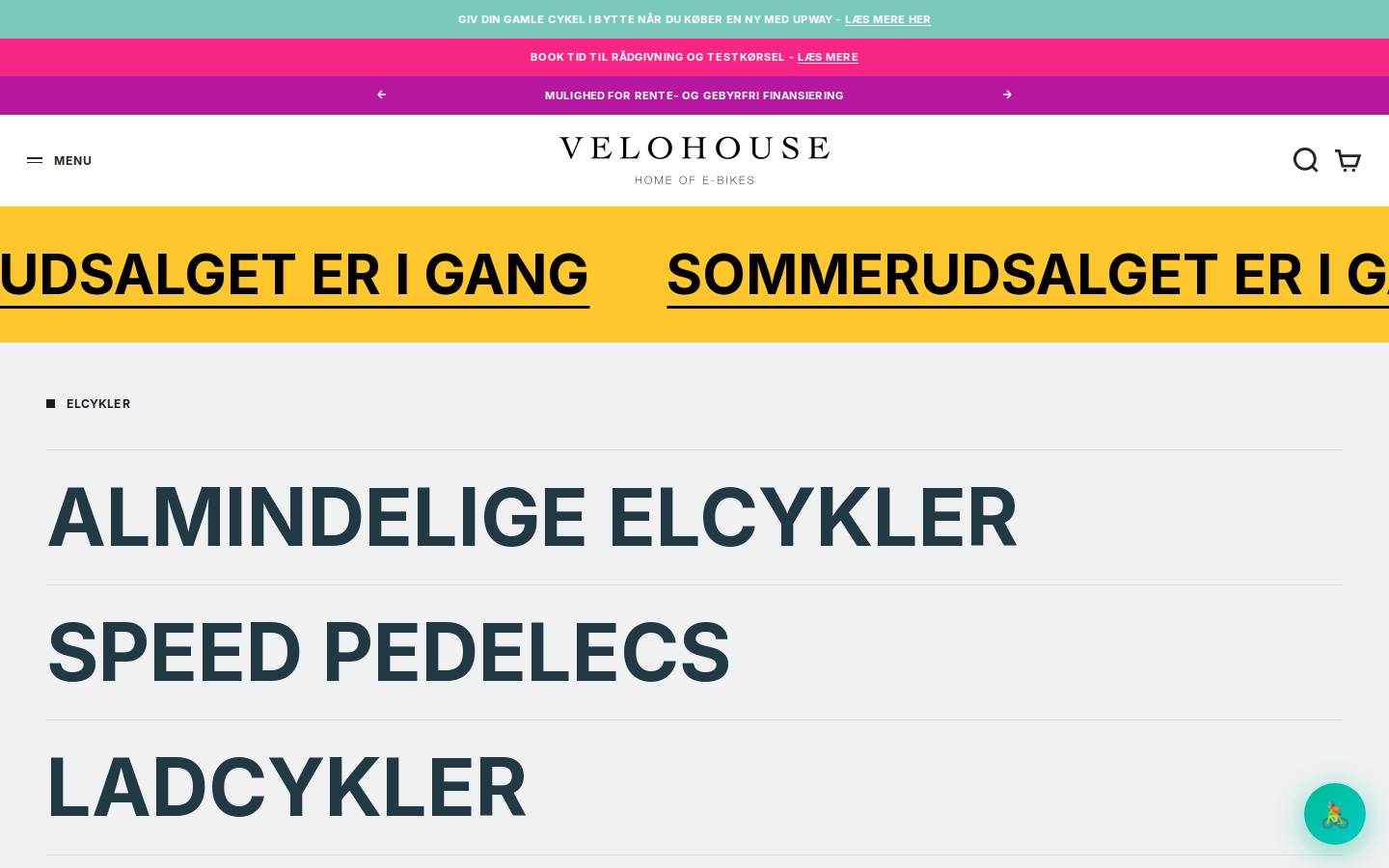 Velohouse homepage screenshot