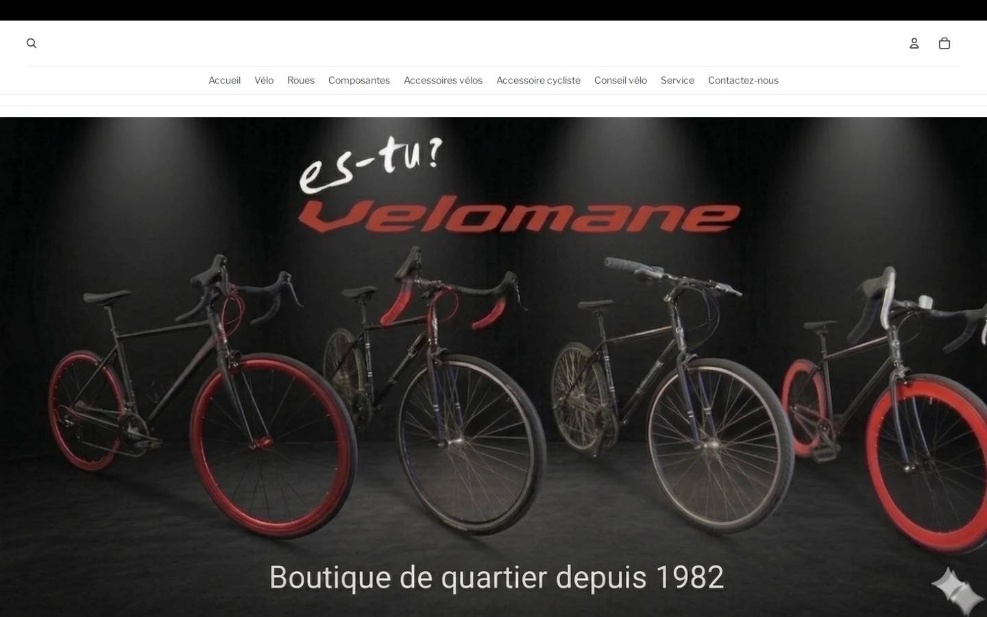 velomane.com homepage screenshot