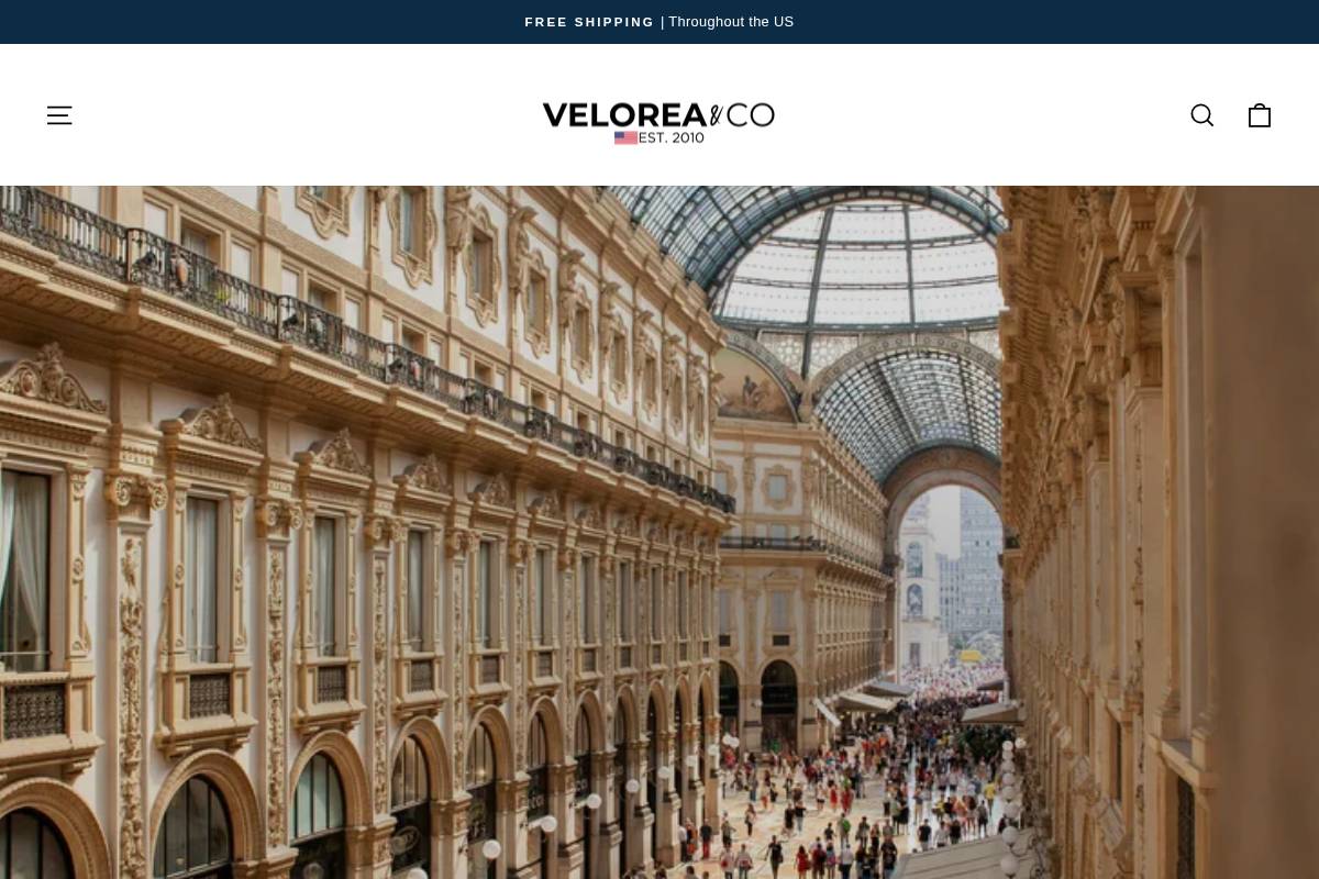 veloreaco.com homepage screenshot