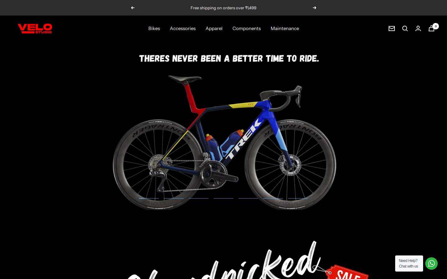velostudio.in homepage screenshot