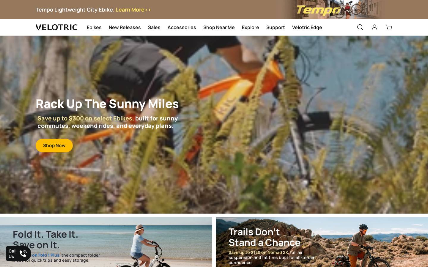 velotricbike.com homepage screenshot
