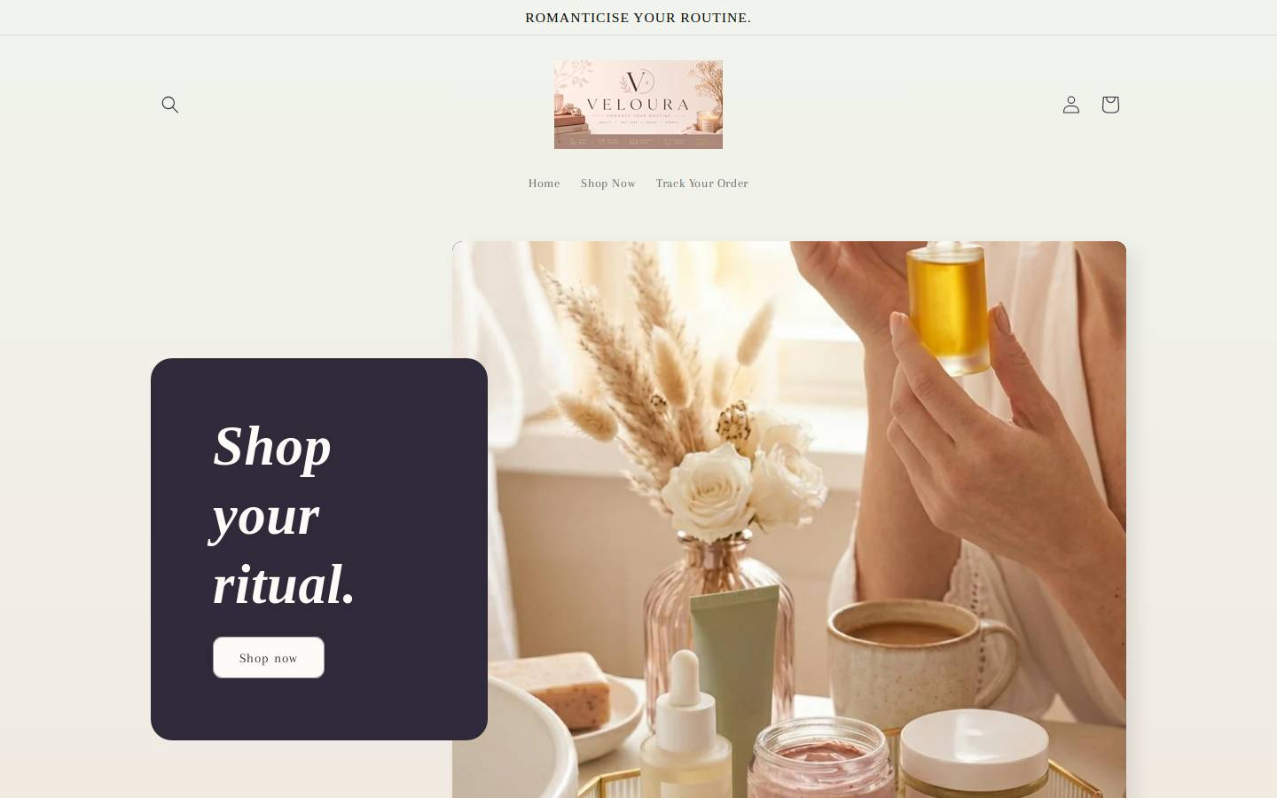 velourise.com homepage screenshot