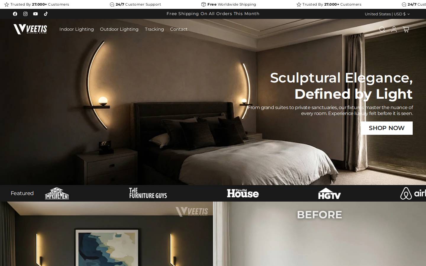 velouro.com homepage screenshot