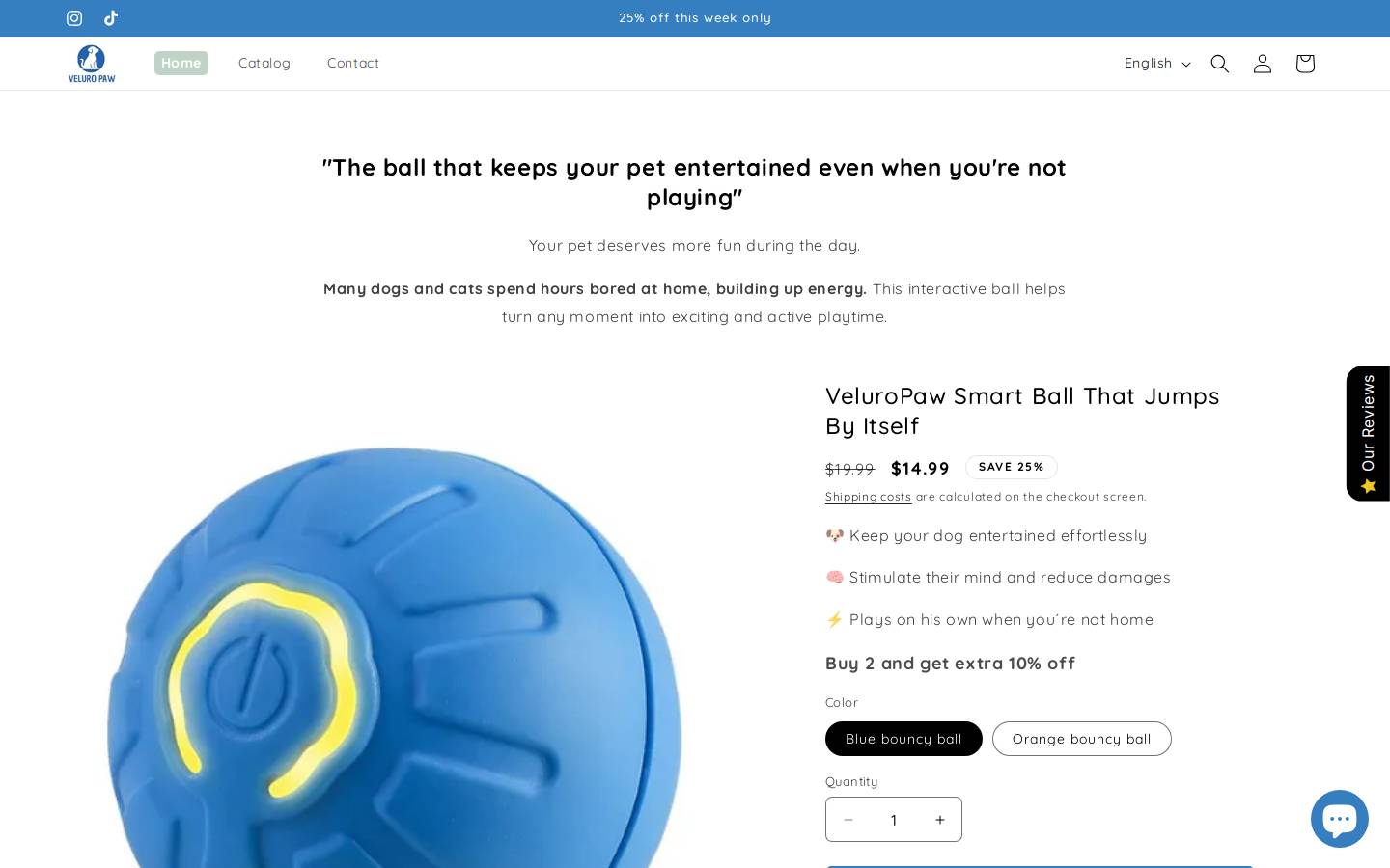 veluropaw.com homepage screenshot