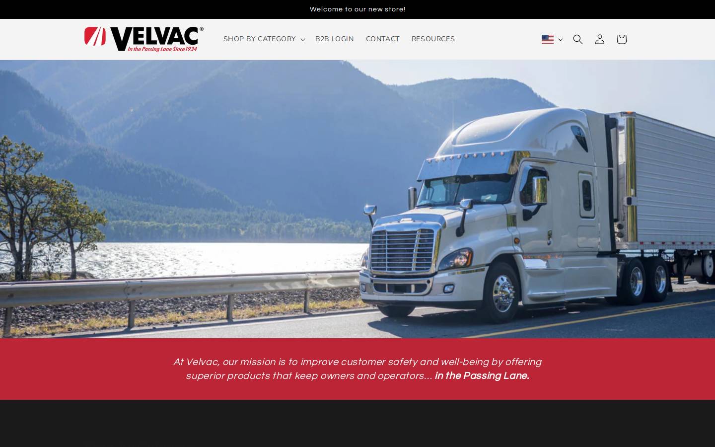 velvac.com homepage screenshot