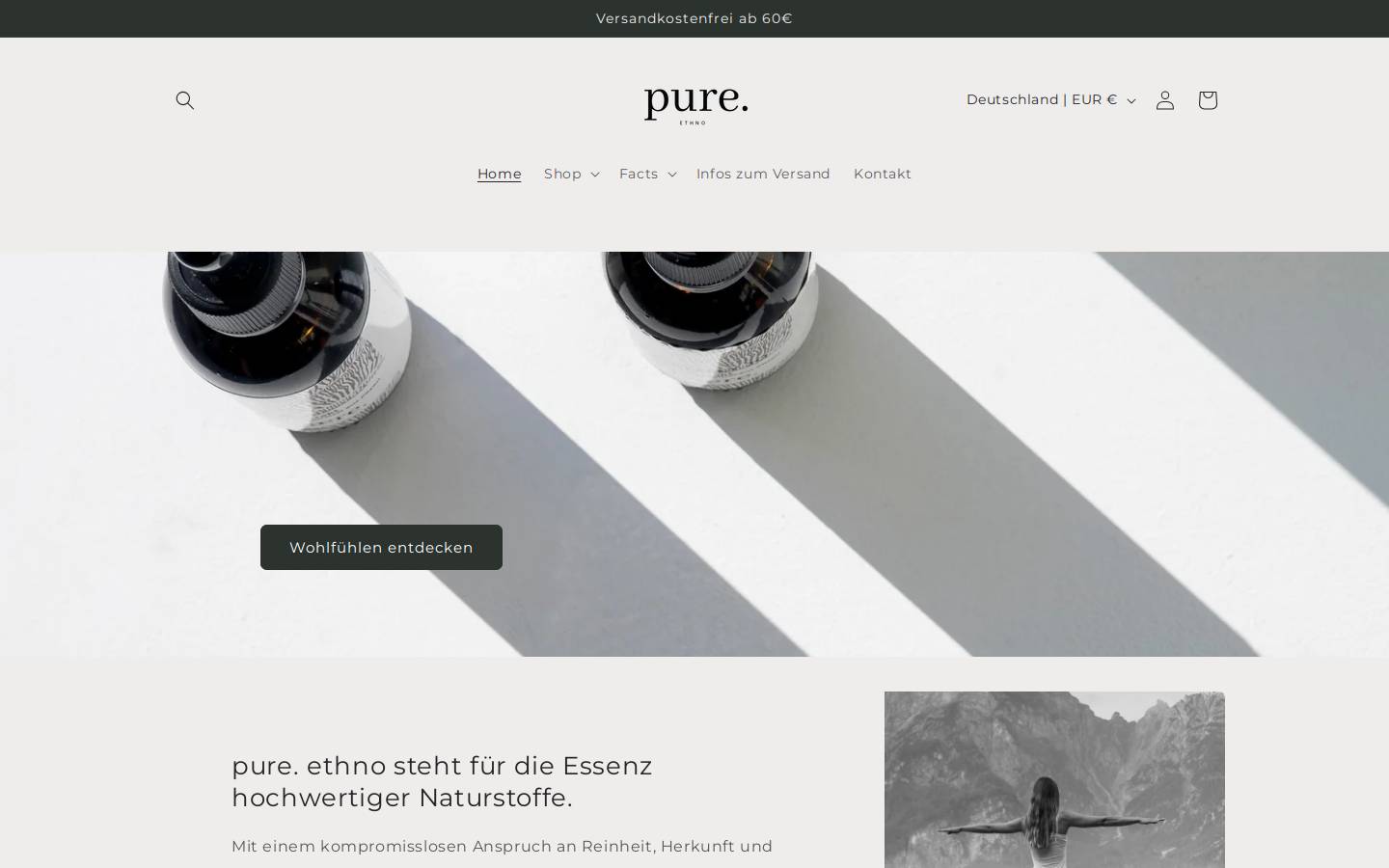 Velvaere Wellbeing homepage screenshot
