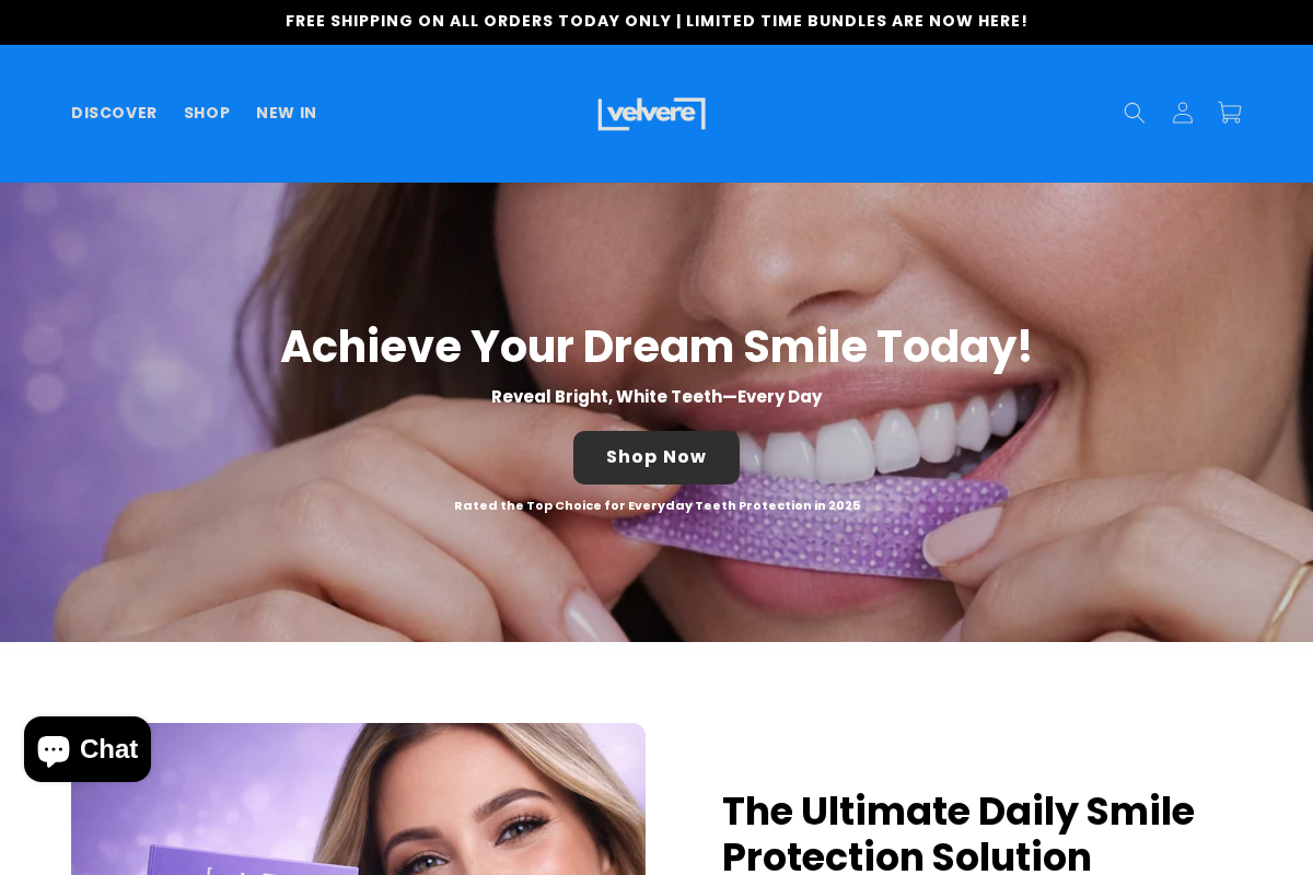 velverecosmetics.com homepage screenshot