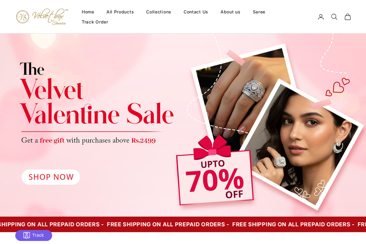 Velvet box by Shweta homepage screenshot