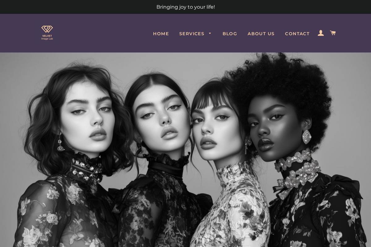 velvetimagelab.com homepage screenshot