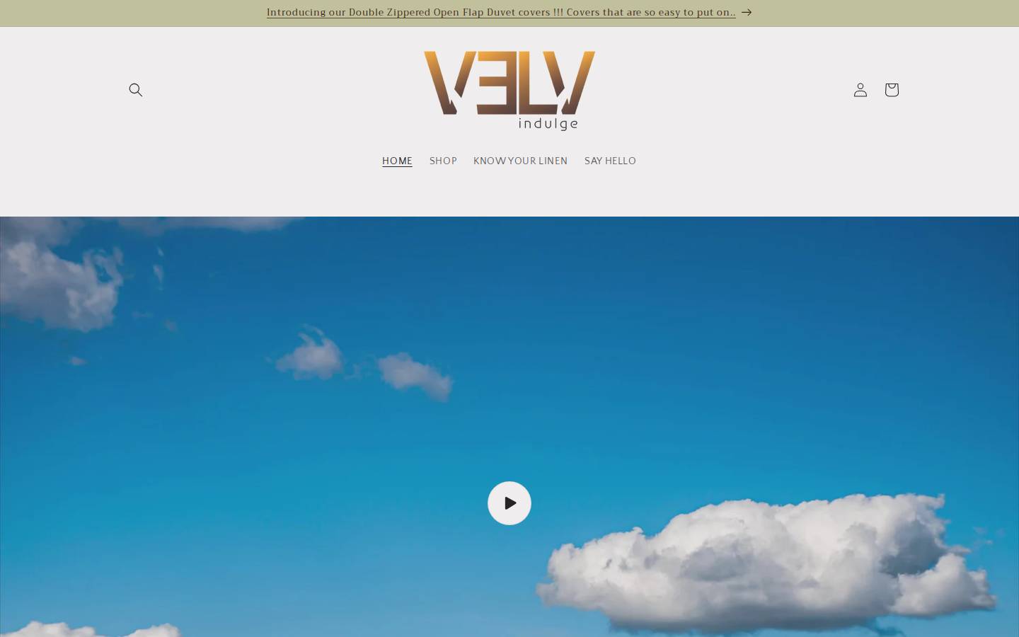 velvonline.com homepage screenshot