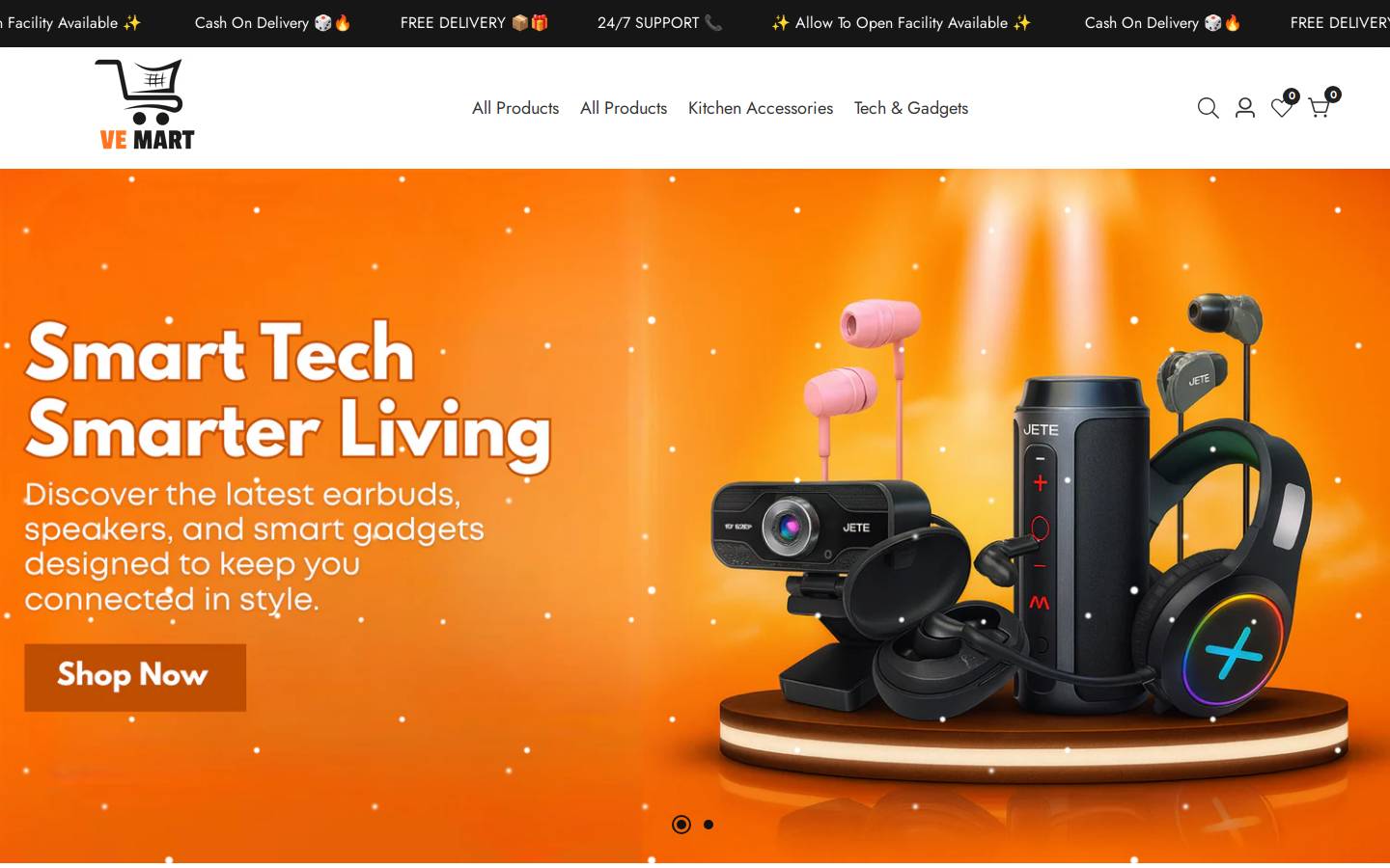 vemart.online homepage screenshot