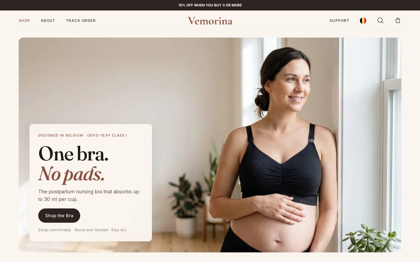 vemorina.com homepage screenshot