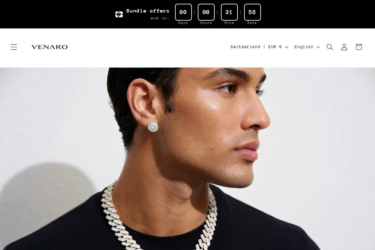 venarostore.com homepage screenshot