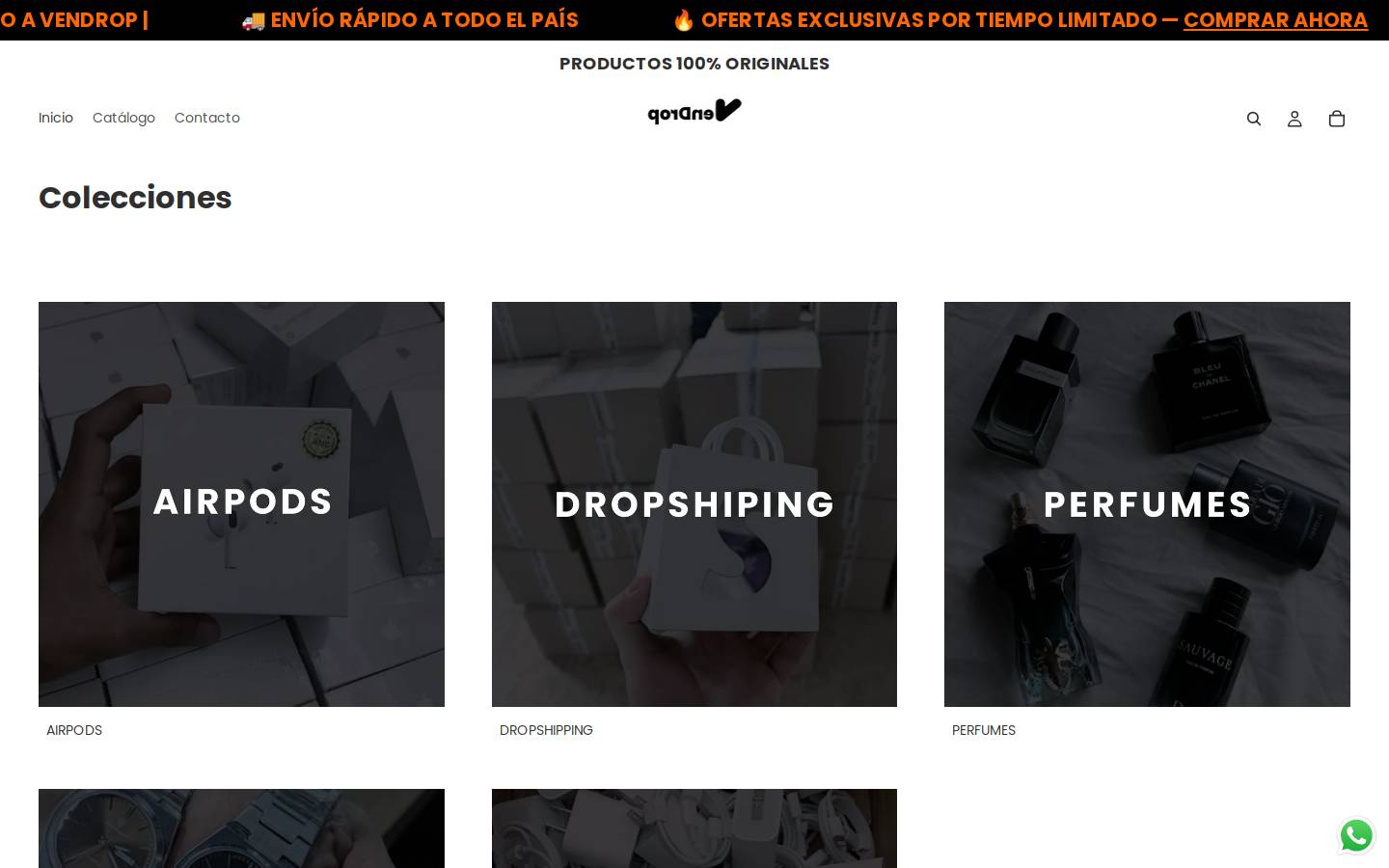vendrop.shop homepage screenshot