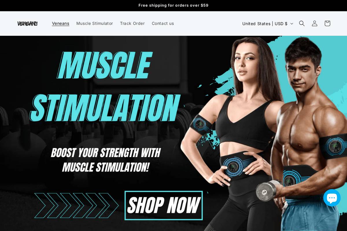 veneans.com homepage screenshot