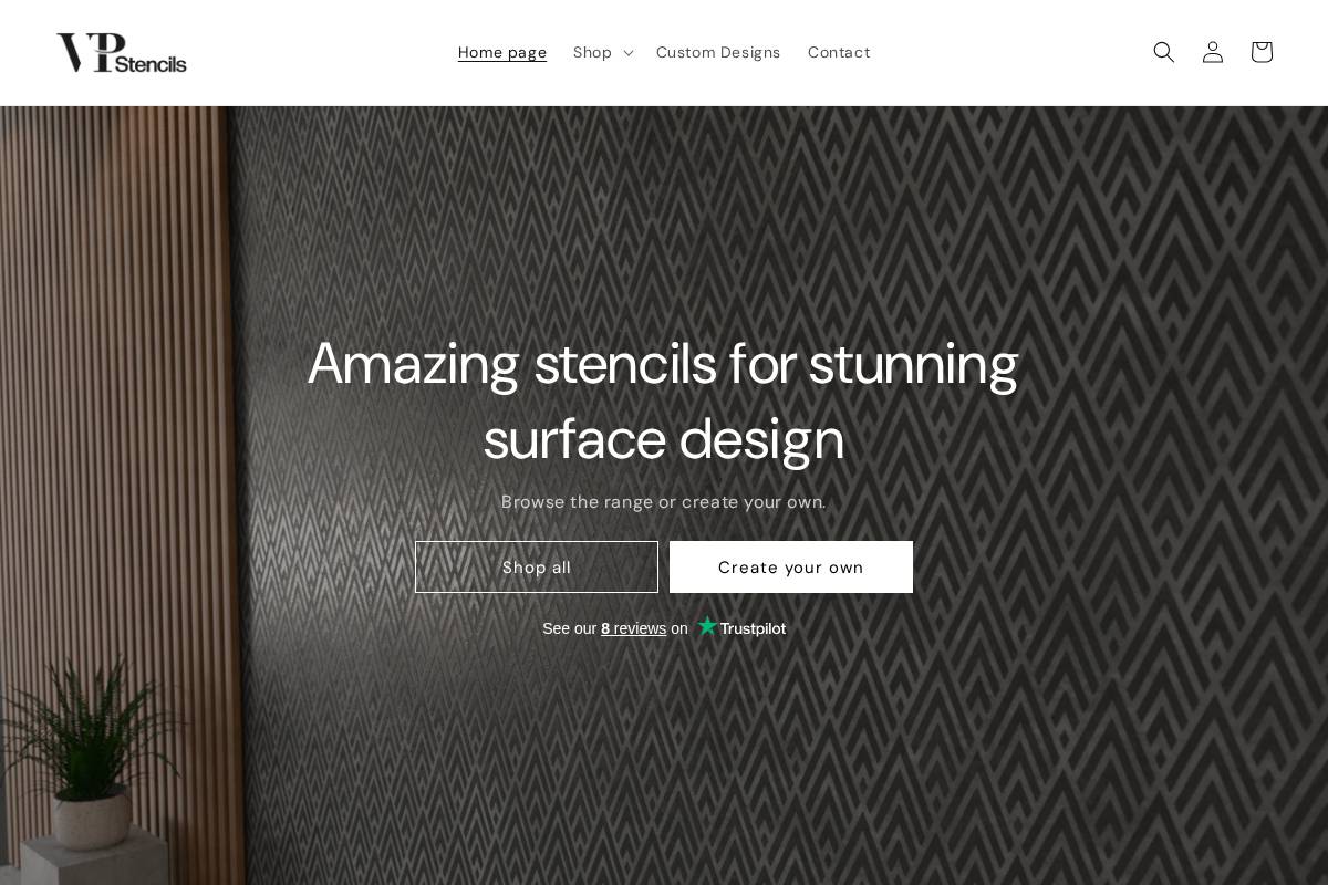 Venetianplasteringstencils homepage screenshot