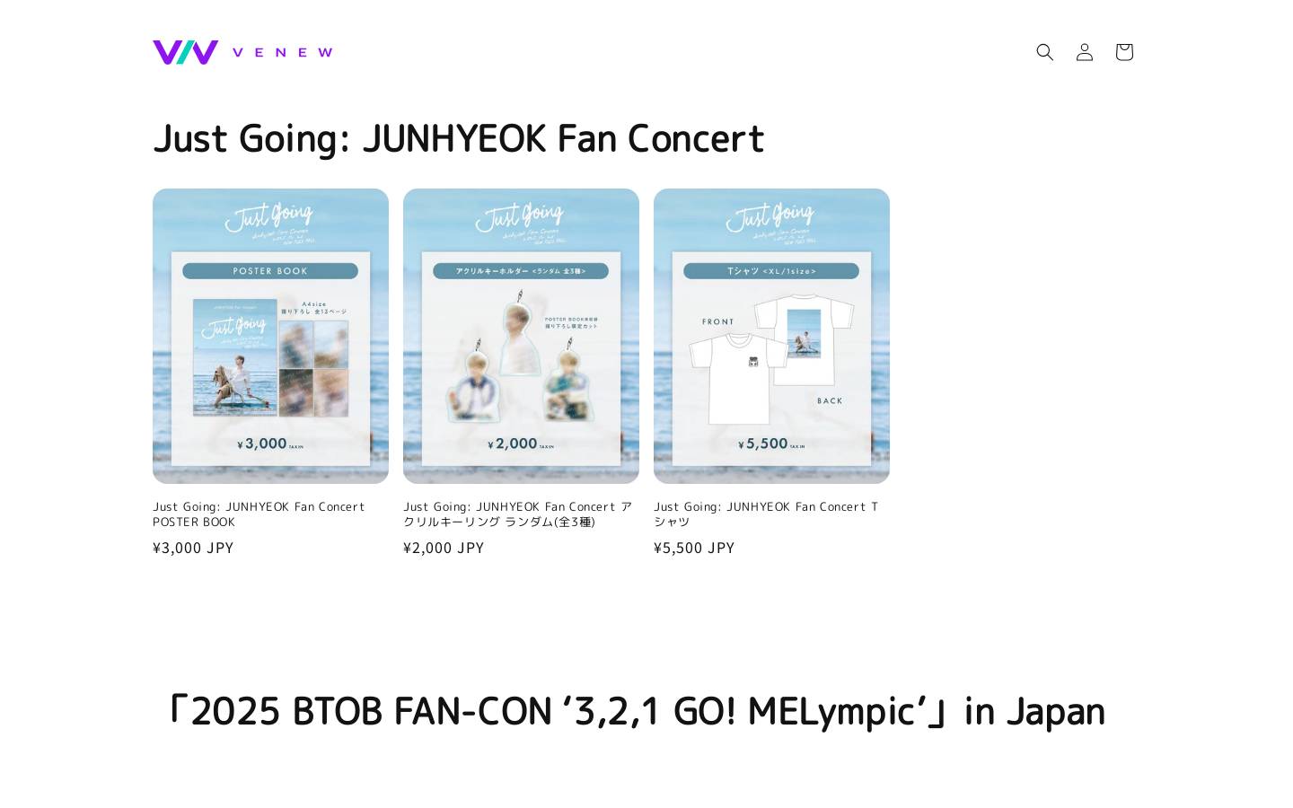 venew.store homepage screenshot
