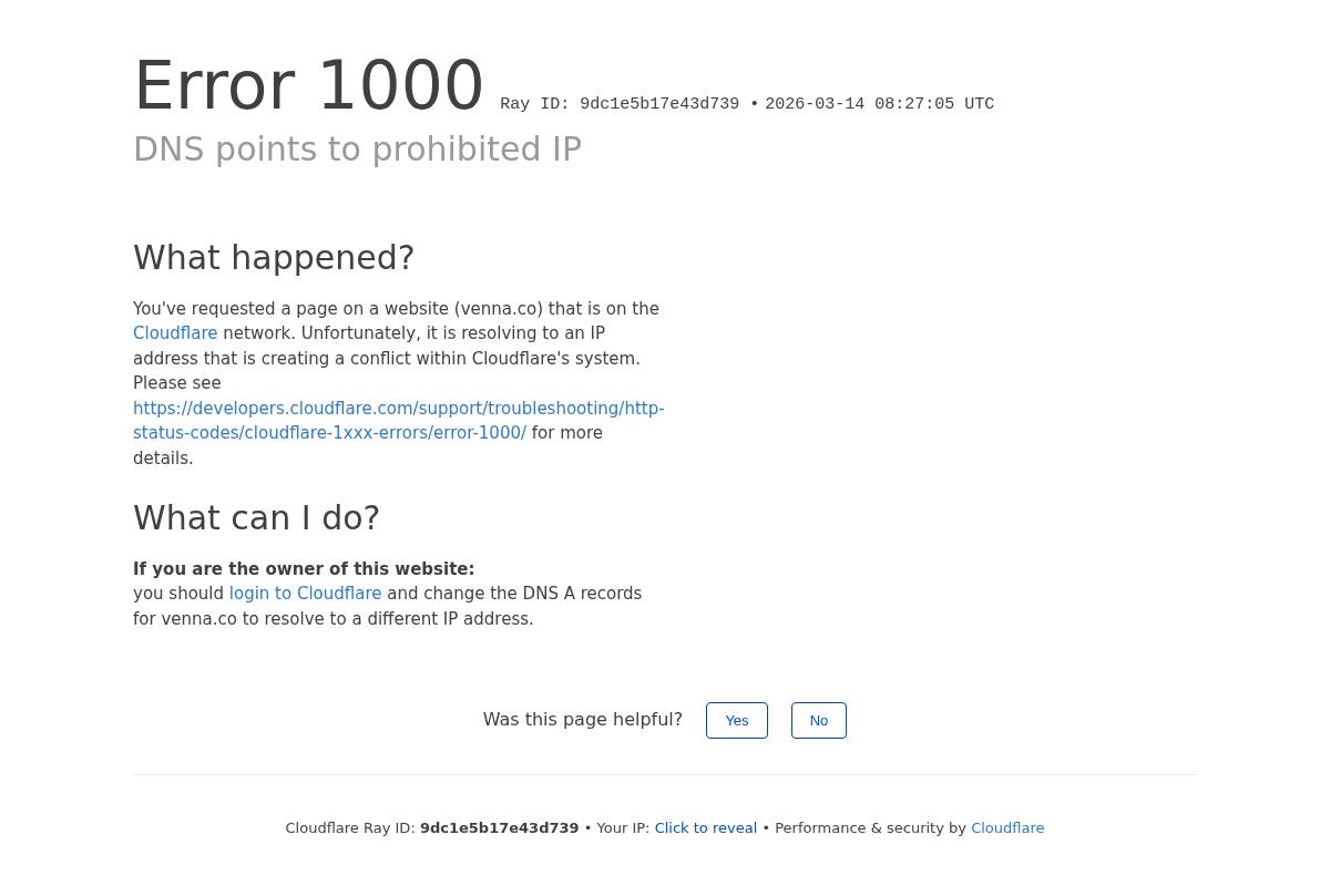 venna.co homepage screenshot