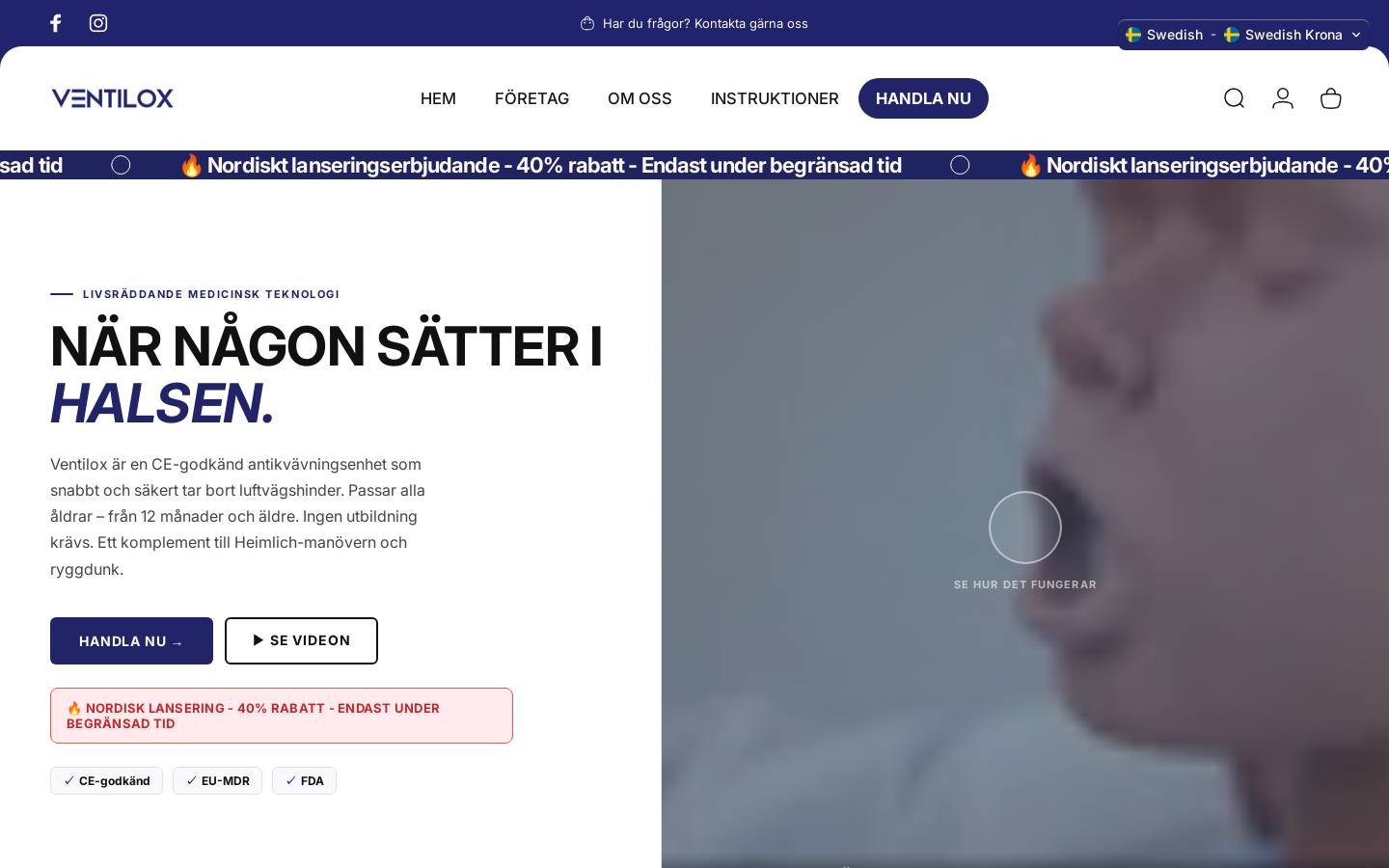 ventilox.com homepage screenshot