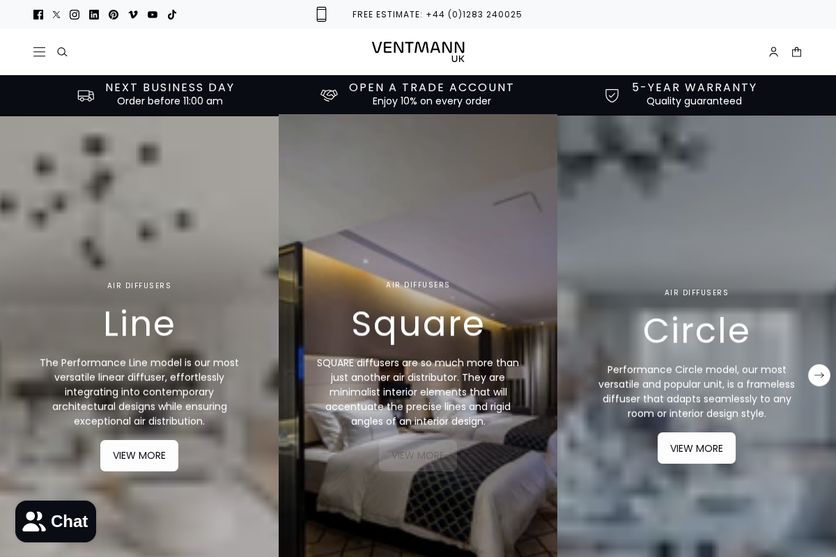 Ventmann UK Ltd. homepage screenshot