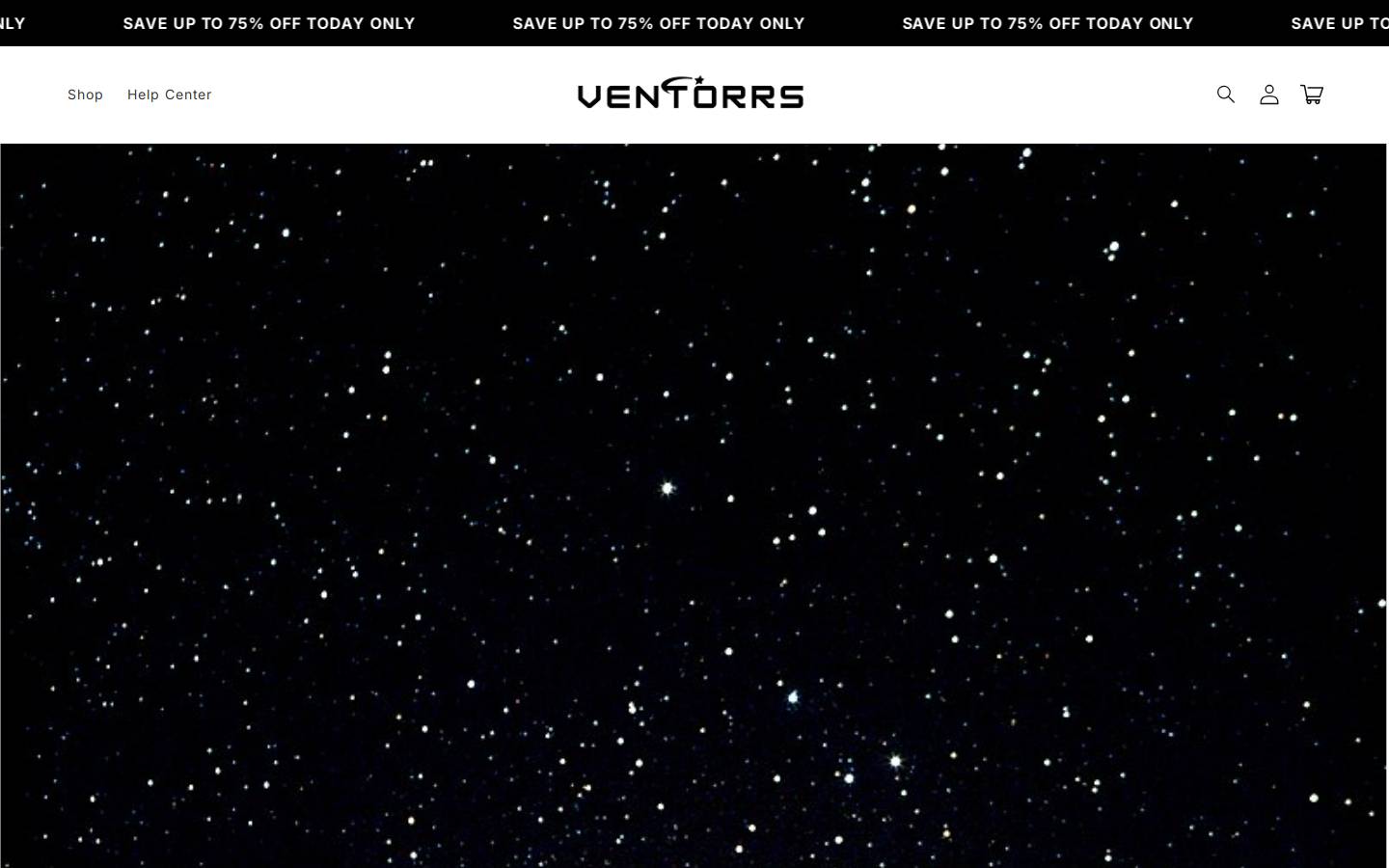 ventorrs.com homepage screenshot