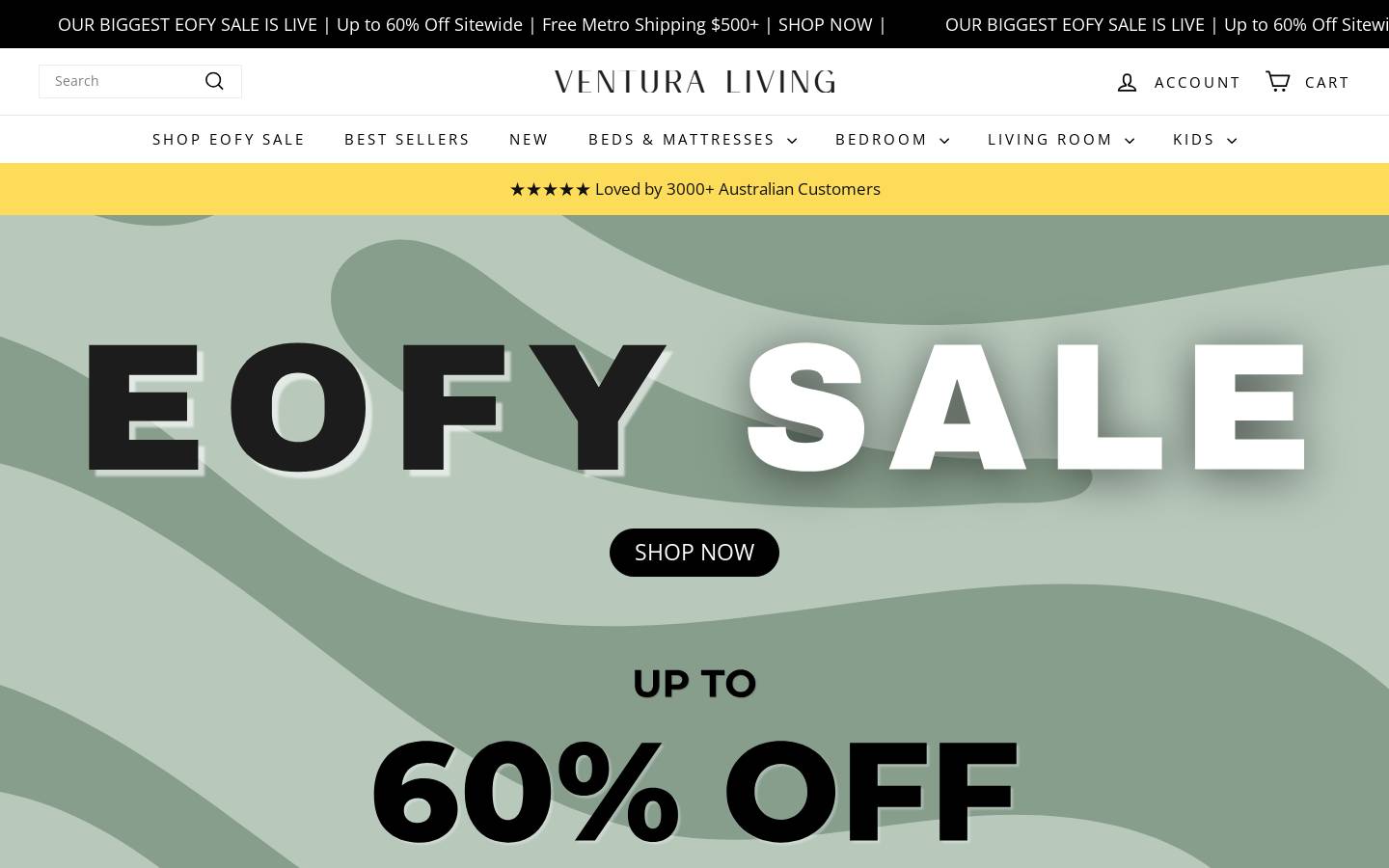Venturaliving homepage screenshot