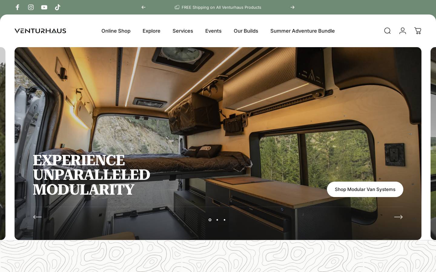 venturhaus.shop homepage screenshot
