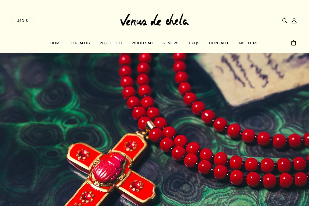 venusdechela.com homepage screenshot