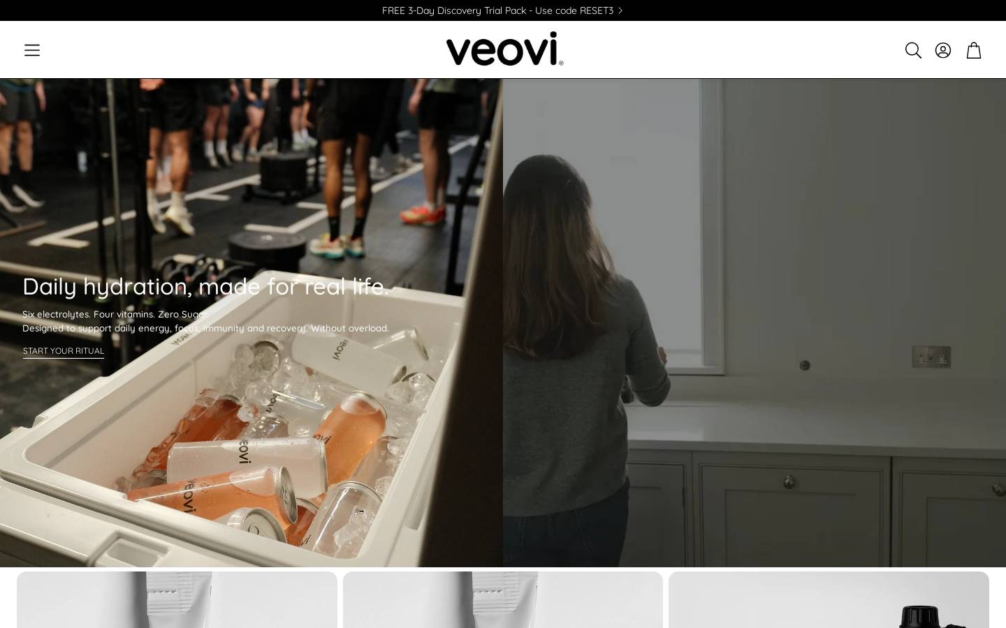 veovi.com homepage screenshot