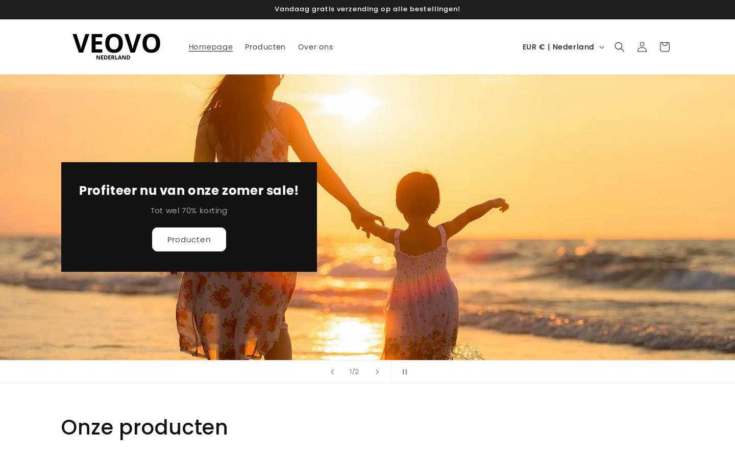 veovo.nl homepage screenshot