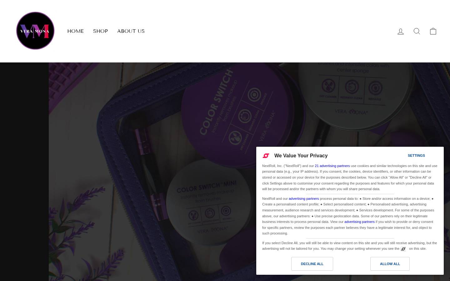 veramona.com homepage screenshot