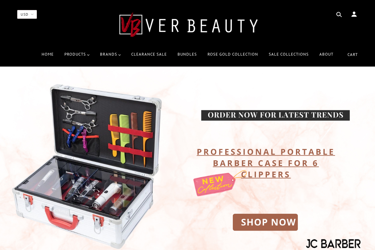 verbeauty.com homepage screenshot
