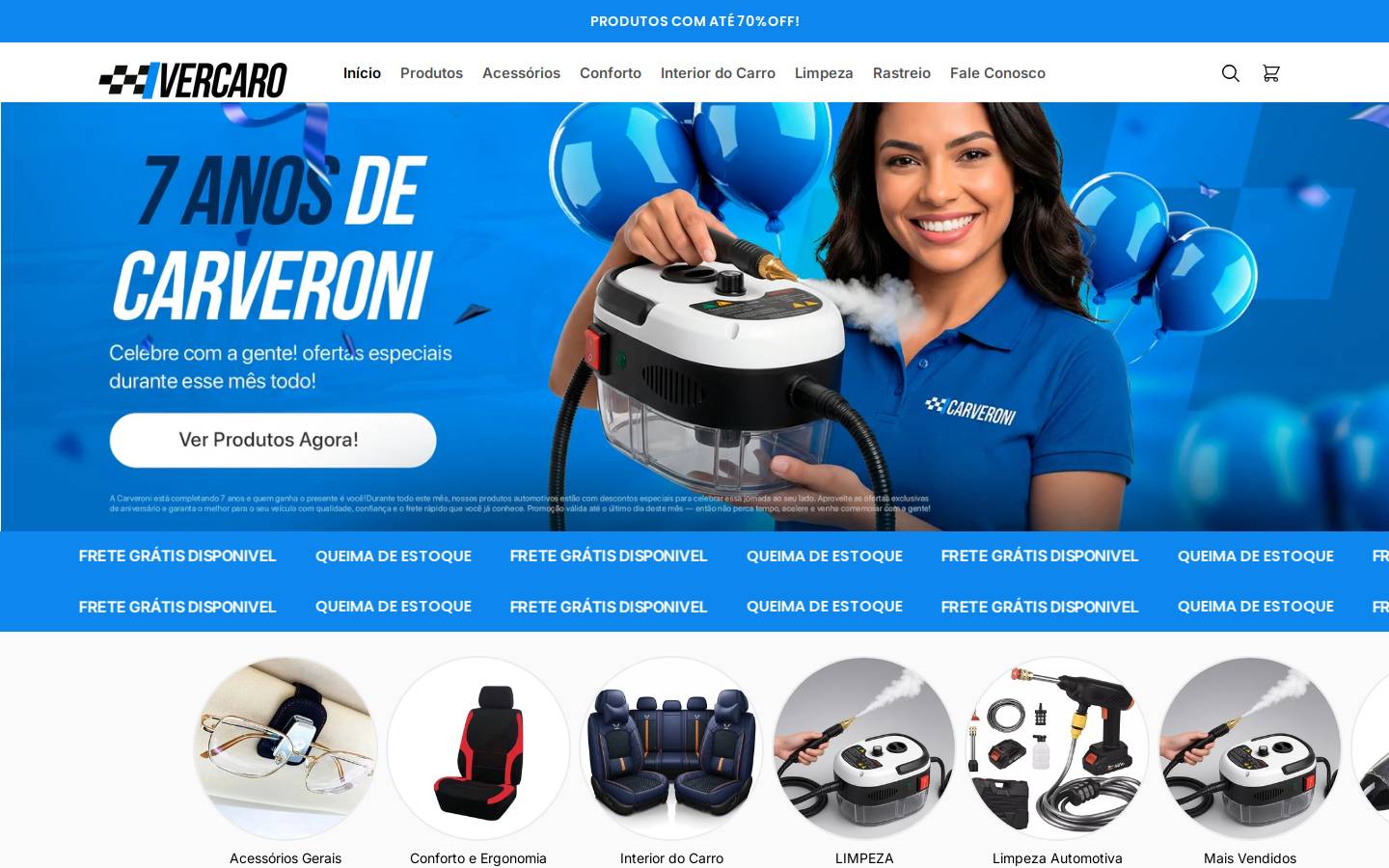 vercaro.online homepage screenshot