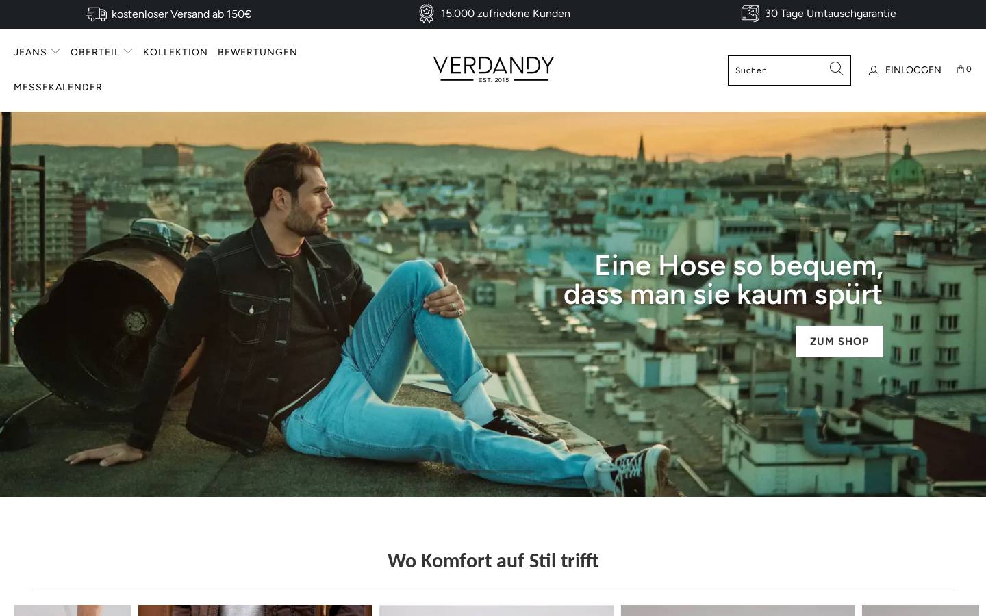 verdandy.com homepage screenshot