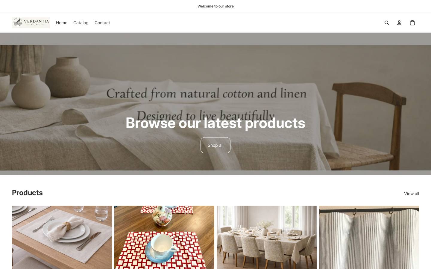 verdantiacore.com homepage screenshot