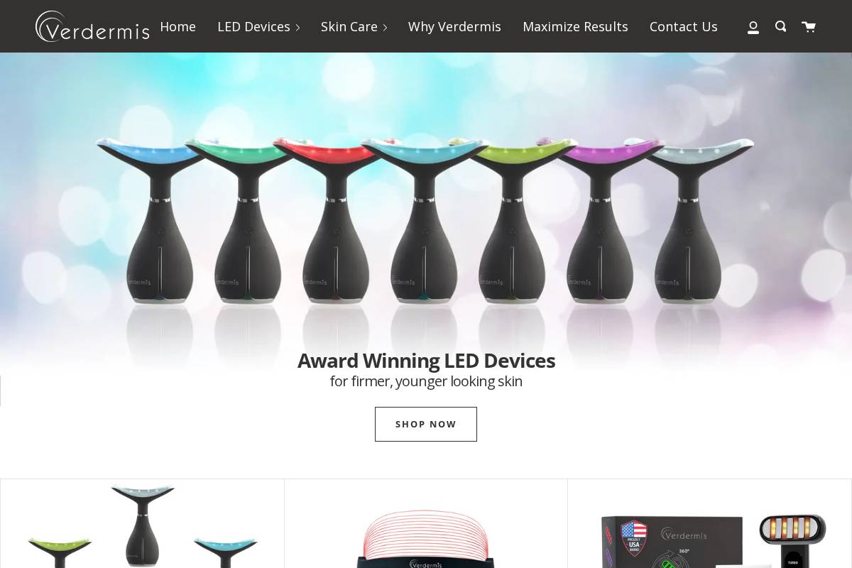 verdermis.com homepage screenshot