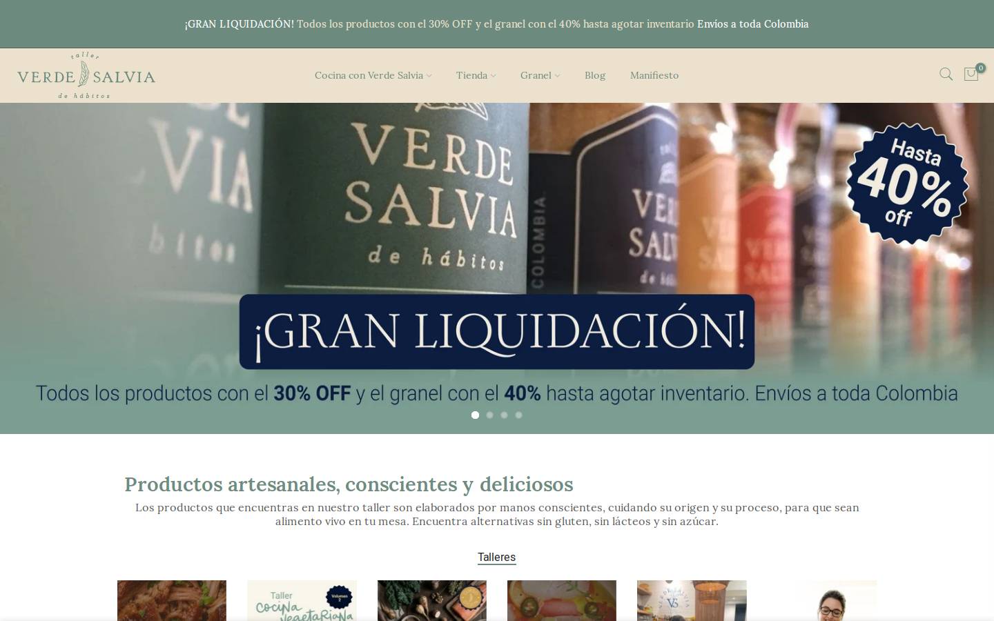 verdesalvia.co homepage screenshot
