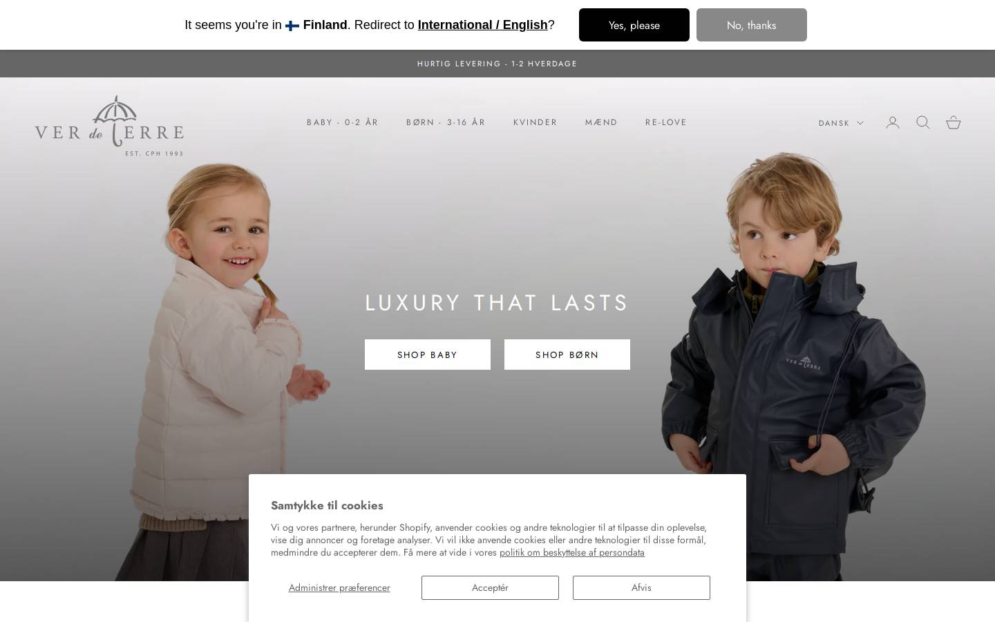 VER de TERRE homepage screenshot