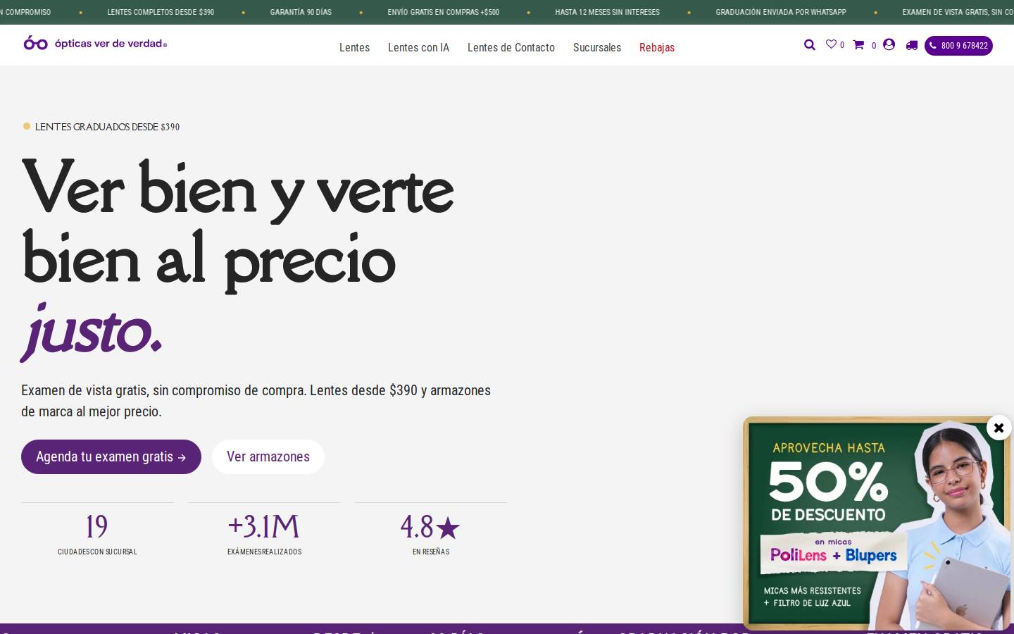 verdeverdad.com homepage screenshot