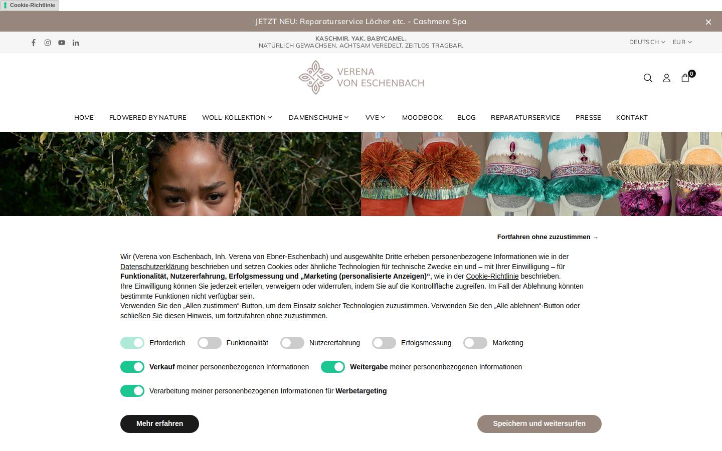 verena-von-eschenbach.com homepage screenshot