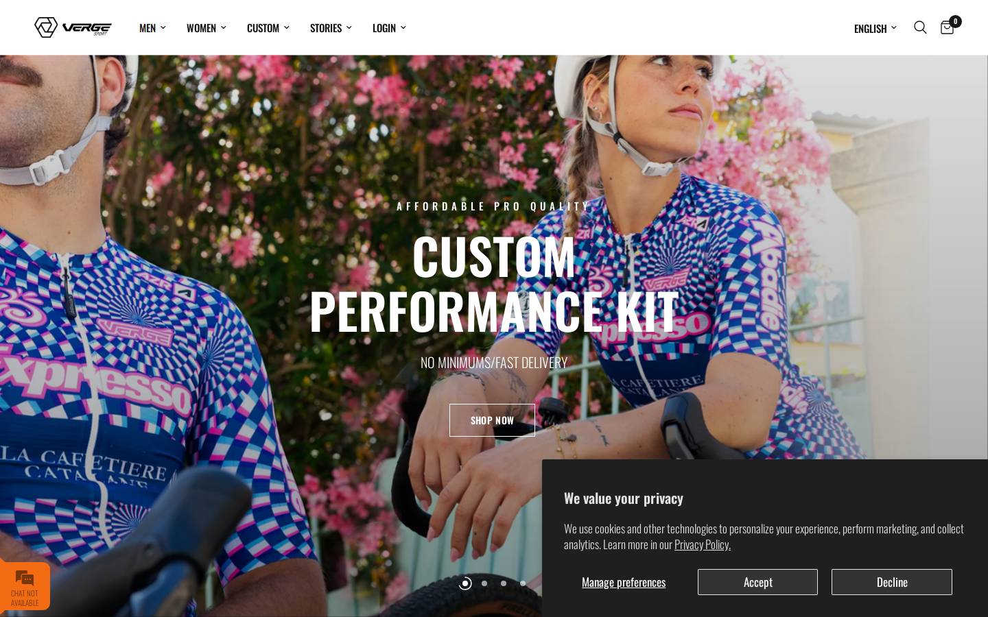 Verge Sport homepage screenshot